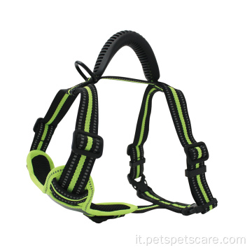 Imbracatura per cani da cucciolo a maglia traspirante riflettente reversibile